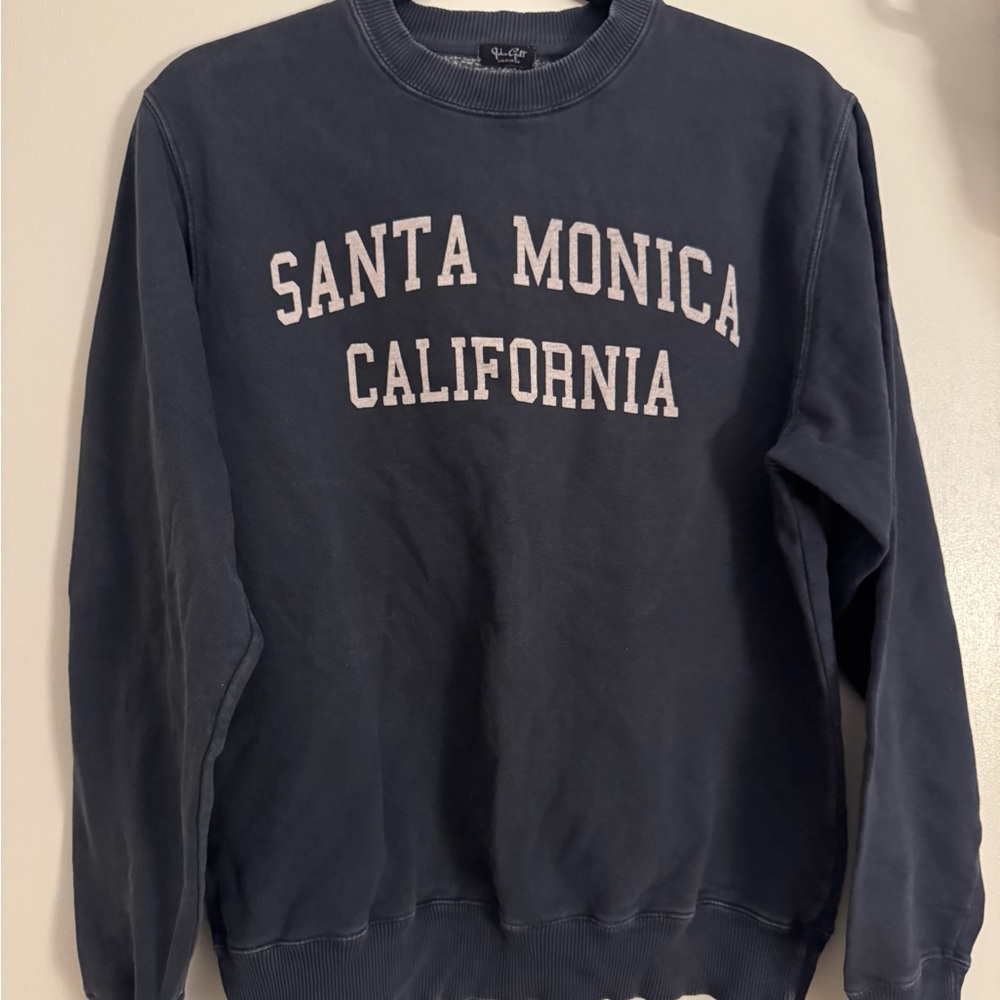 Brandy Melville Santa Monica California Navy Blue Sweatshirt